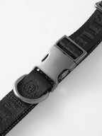GENTLEBEAST hands-free dog leash displayed on a grassy field with a dog walking alongside its owner.