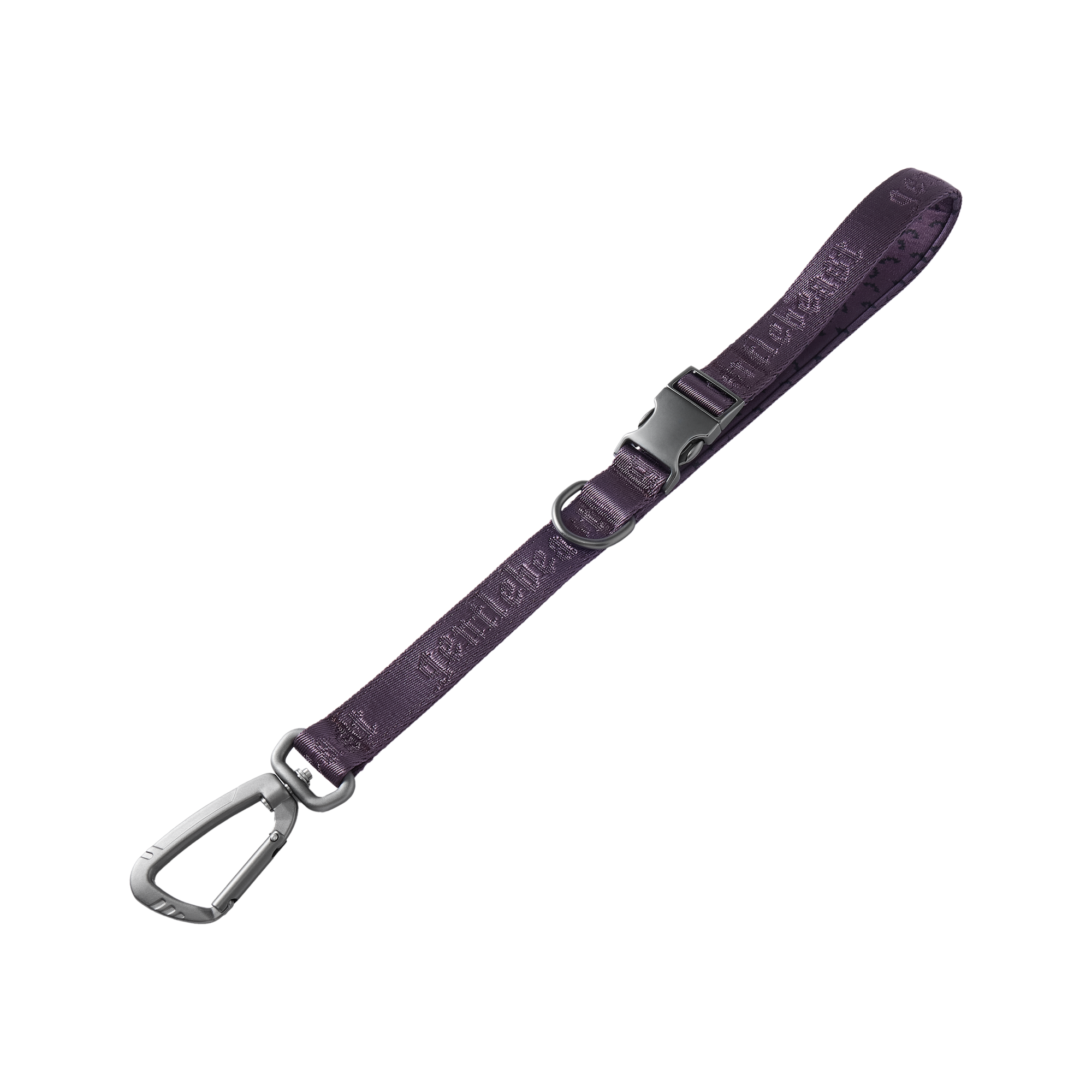 GENTLEBEAST purple short leash for dogs, featuring a sturdy clip and comfortable grip handle.