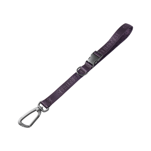 GENTLEBEAST purple short leash for dogs, featuring a sturdy clip and comfortable grip handle.