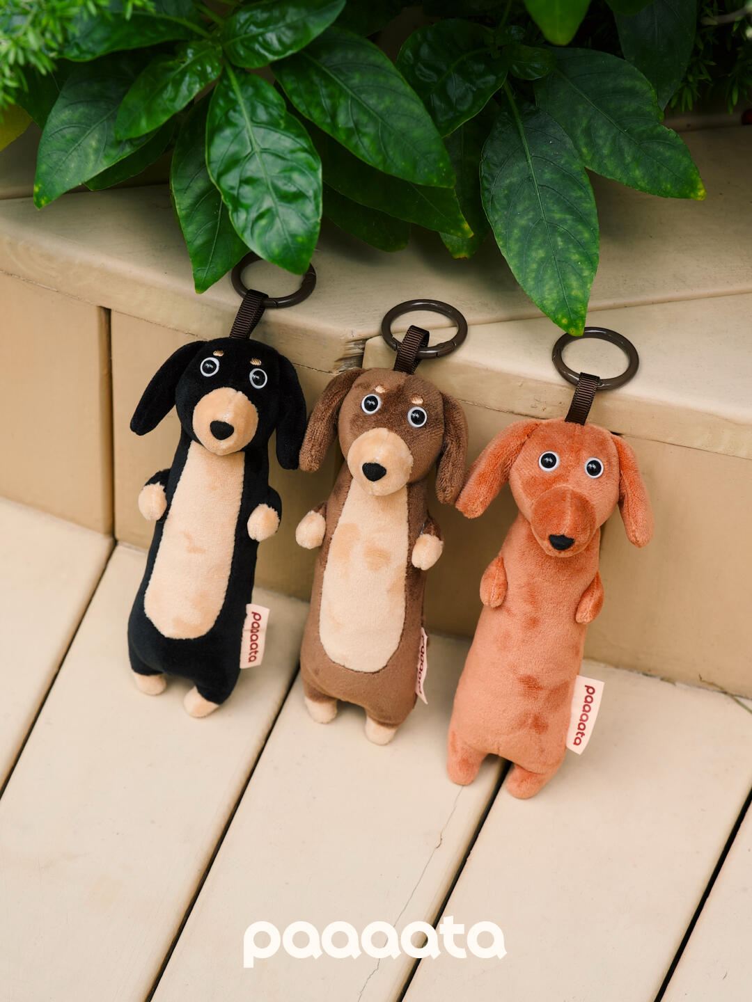 Hachshund Plush Keychain