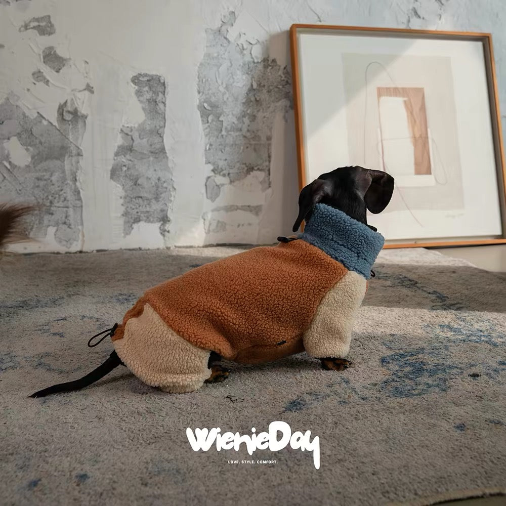 Dachshund Sherpa fleece Jacket