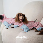 Waterproof Dachshund Raincoat Pink