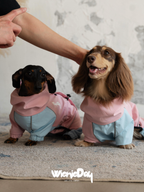 Waterproof Dachshund Raincoat Pink