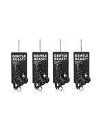 Black dog headcollar by GENTLEBEAST, featuring adjustable straps and a secure fit for comfortable control.