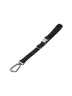 Black short dog leash by GENTLEBEAST, featuring a sturdy clip and comfortable grip, designed for easy handling.