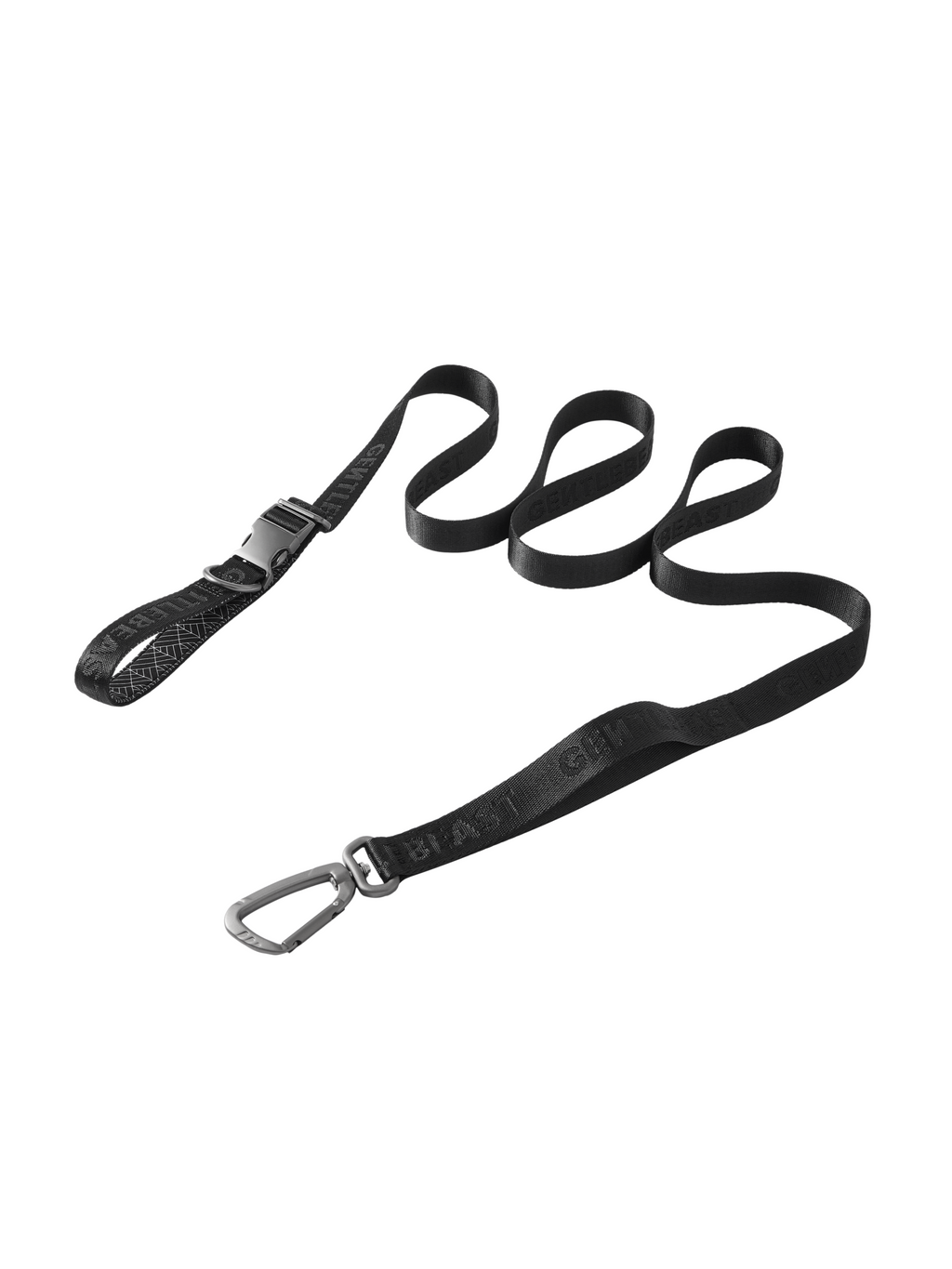Hands-free dog leash by GENTLEBEAST, featuring adjustable straps and a comfortable design for walking dogs.