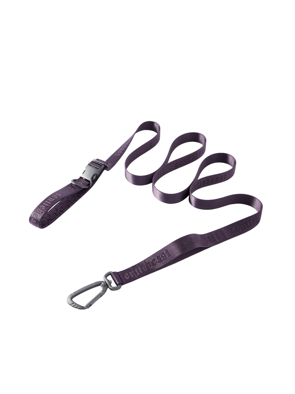 Hands-free dog leash from GENTLEBEAST shown in use, featuring an adjustable strap and sturdy attachment for dogs.
