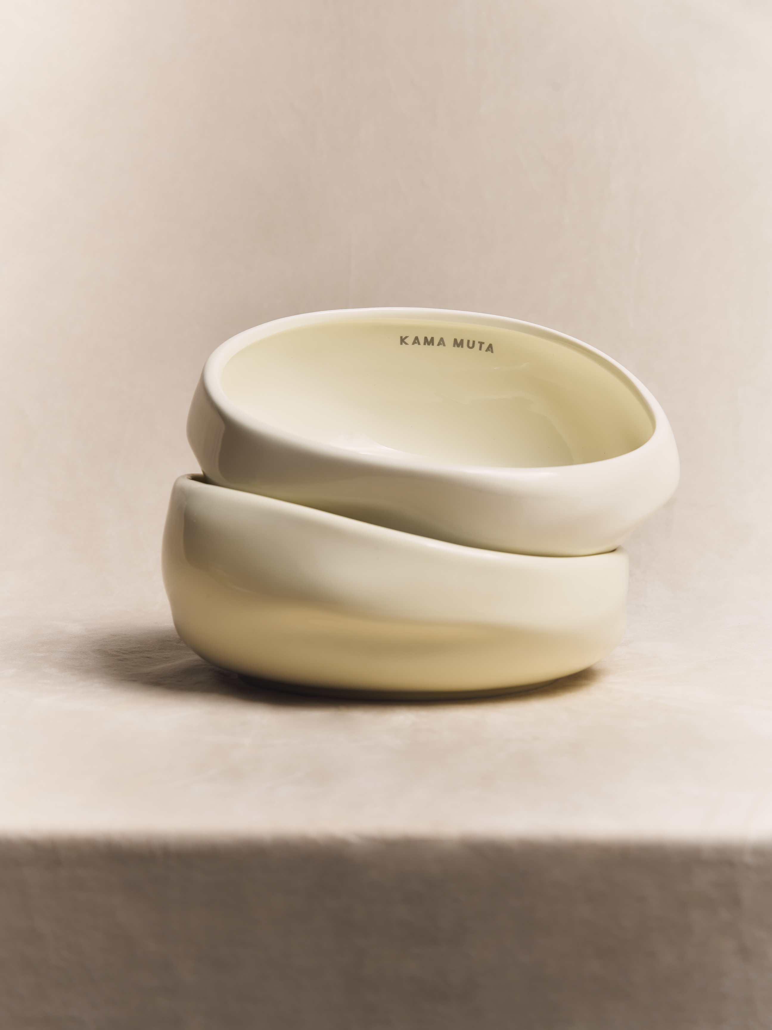 Ceramic pet bowl by KAMA MUTA, featuring a colorful design and smooth finish, perfect for cats and dogs.