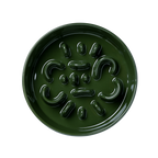 Round Slower feeder bowl Green