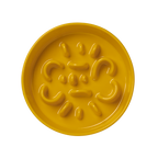 Round Slower feeder bowl Yellow