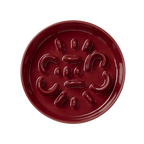 Round Slower feeder bowl red 