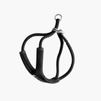 Black cat harness product displayed on white background