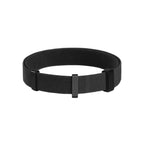 Black elastic cat safety collar featuring a lockable metal slider for secure adjustment