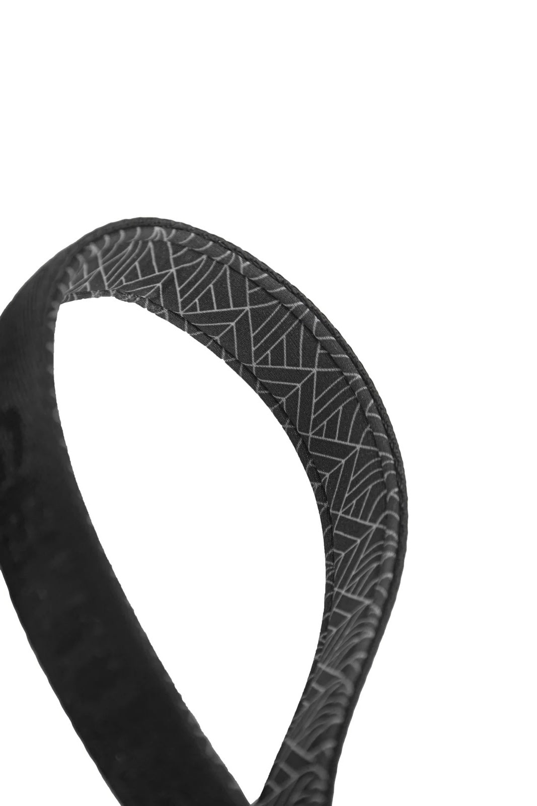 Black GENTLEBEAST dog leash displayed with a sturdy clip and comfortable grip, suitable for daily walks.