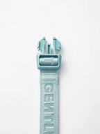 Mint blue short dog leash by GENTLEBEAST, featuring a sturdy handle and durable clasp for safe walks.