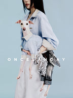 Oncelanday summer dog shirt with playful design, lightweight fabric, perfect for keeping your dog cool and stylish during warm weather.