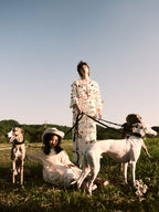 Luxury leather dog collar styled in an outdoor setting, highlighting durability and elegant everyday wear.