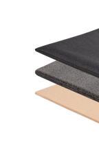 Exploded view of the pet carrier backpack bottom support, showing multi-layer padding and rigid base for stable weight support.
