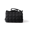 Black pet carrier on a white background